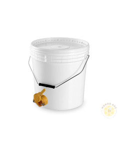 SECCHIO MATURATORE 25 KG CON RUBINETTO IN PLASTICA ALIMENTARE