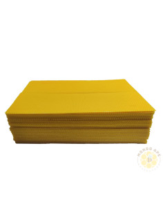 FOGLI CEREI PER MELARIO 41X13 CM CERA STERILIZZATA 5 KG | MONDO APE