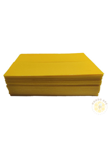 FOGLI CEREI PER MELARIO 41X13 CM CERA STERILIZZATA 5 KG | MONDO APE