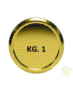 CAPSULA MODELLO ALVEARE PER BARATTOLO MIELE 1000G Ø 82 | MONDO APE