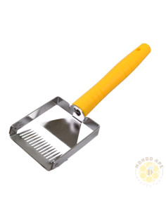 Forchetta disopercolatrice in acciaio inox manico in plastica