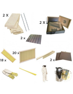 AVVIO APICOLTURA DA ASSEMBLARE 2 ARNIE CUBO BOX CON MELARIO E ACCESSORI