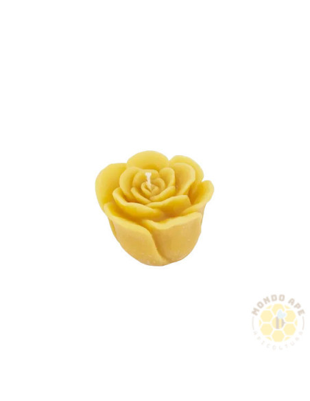 CANDELA IN CERA D’API A FORMA DI ROSA 89G | MONDO APE