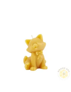 CANDELA IN CERA D’API GATTINO CON FIOCCO 79G | MONDO APE