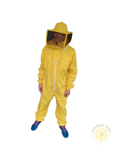 KIT BASE APICOLTURA TUTA GUANTI AFFUMICATORE LEVA E SPAZZOLA