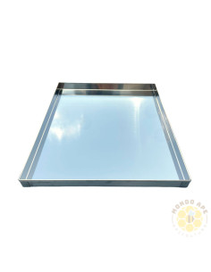 VASSOIO INOX PORTA MELARI BORDO ALTO