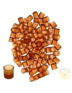 CUPOLINI IN PLASTICA PER PAPPA REALE E ALLEVAMENTO REGINE 500 PEZZI | MONDO APE