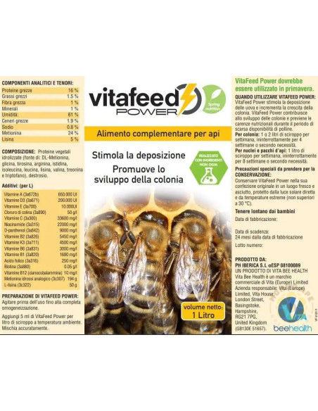 VITAFEED POWER 250ML STIMOLANTE DEPOSIZIONE ED INCREMENTO COVATA