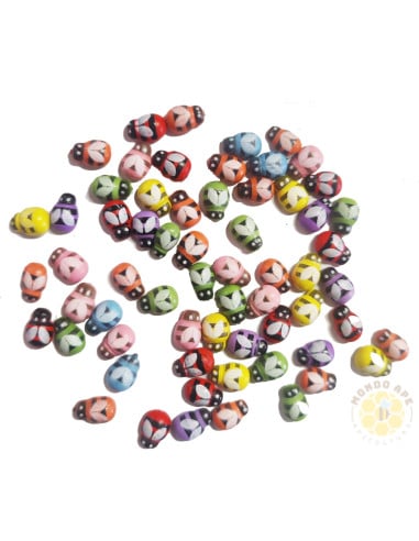 100 API IN LEGNO ADESIVE COLORI VARI PER BOMBONIERE | MONDO APE