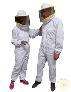TUTA IN COTONE CON COLLO A SALSICCIOTTO COMPLETA DI MASCHERA ROTONDA 