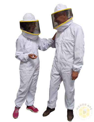 TUTA IN COTONE CON COLLO A SALSICCIOTTO COMPLETA DI MASCHERA ROTONDA