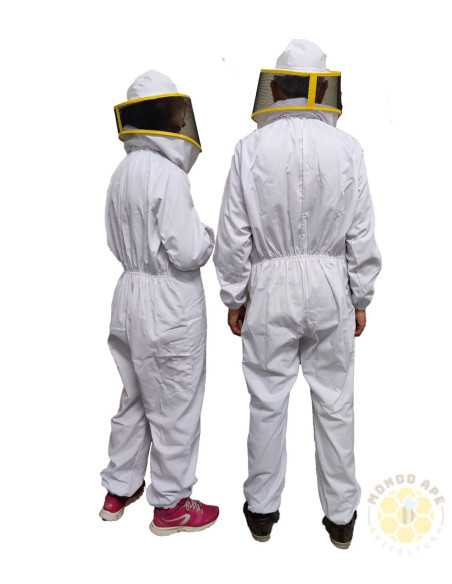 TUTA IN COTONE CON COLLO A SALSICCIOTTO COMPLETA DI MASCHERA ROTONDA 