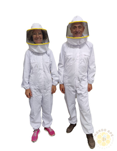 TUTA IN COTONE CON COLLO A SALSICCIOTTO COMPLETA DI MASCHERA ROTONDA