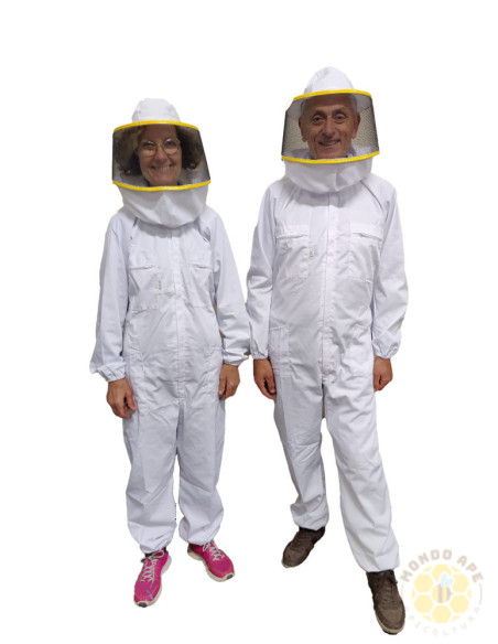 TUTA IN COTONE CON COLLO A SALSICCIOTTO COMPLETA DI MASCHERA ROTONDA 