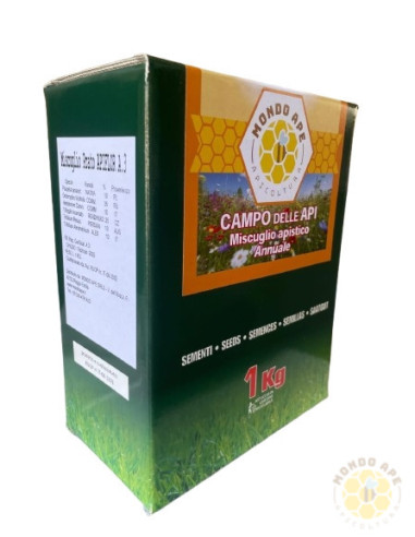 MISCUGLIO APISTICO ANNUALE CAMPO DELLE API SEMENZA 1000 GRAMMI 1KG 
