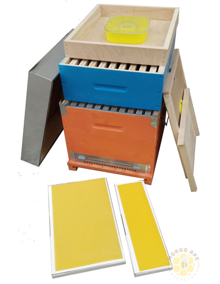 ARNIA PRONTO RACCOLTO CUBO DB 10 FAVI COMPLETA CON MELARIO E TELAINI | MONDO APE