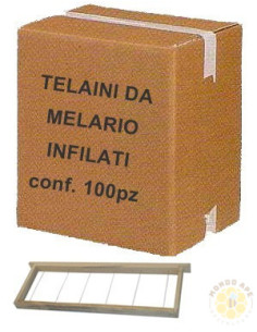 CONFEZIONE DA 100 TELAINI DA MELARIO MONTATO CON FILO