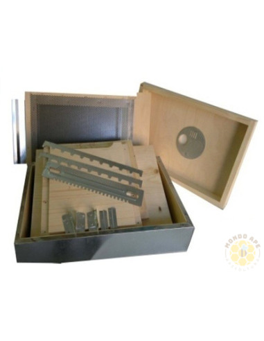 KIT ARNIA BOX CUBO SMONTATA 25 MM CON FONDO ANTIVARROA | MONDO APE