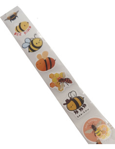 STICKERS ADESIVI ETICHETTE DECORATIVE ROTOLO 500 PZ 2