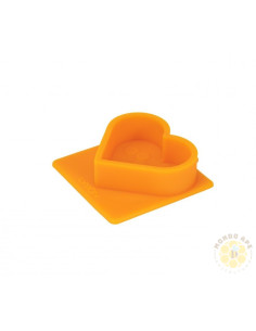 STAMPO PER SAPONE IN SILICONE CUORE CON DECORI