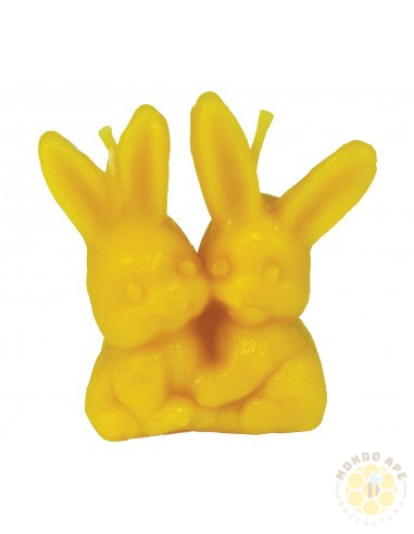 STAMPO PER CANDELA IN SILICONE DUE CONIGLIETTI