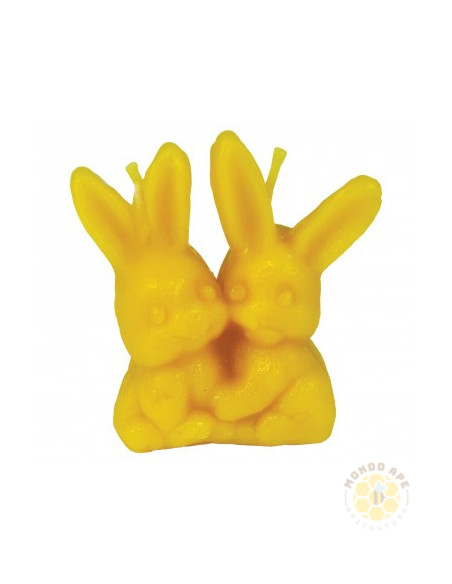 STAMPO PER CANDELA IN SILICONE DUE CONIGLIETTI