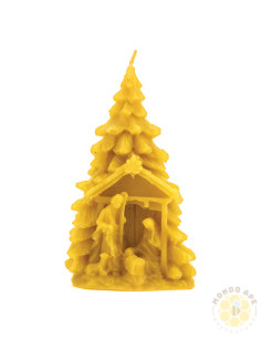 STAMPO PER CANDELA IN SILICONE ALBERO DI NATALE CON NATIVITA  2