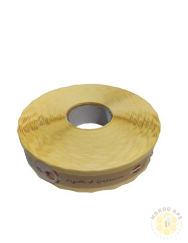 SIGILLO DI GARANZIA PER VASETTO DA MIELE 10x1 5 cm 1000 ETICHETTE