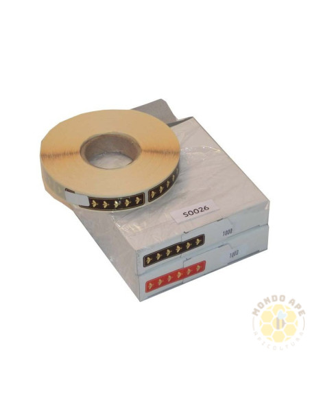 SIGILLO DI GARANZIA API DORATE PER VASETTO MIELE ROSSO 5x1 2 cm 1000 