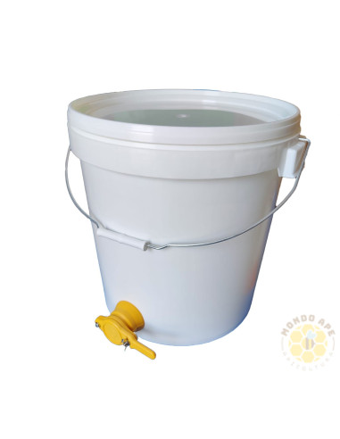 SECCHIO MATURATORE 40 KG CON RUBINETTO IN PLASTICA ALIMENTARE 