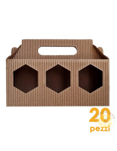 SCATOLA PER 3 VASETTI DA 250 GRAMMI 20 PEZZI