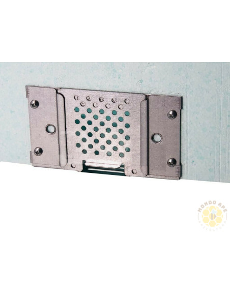 PORTICINA IN METALLO RINFORZA INGRESSO PER ARNIA DA 6 FAVI IN POLISTIROLO