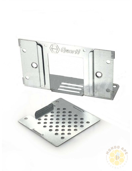 PORTICINA IN METALLO RINFORZA INGRESSO PER ARNIA DA 6 FAVI IN POLISTIROLO