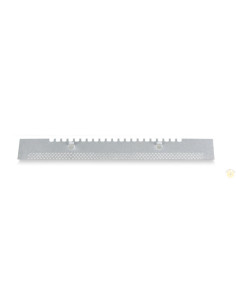 Porticina in lamiera zincata dentata e forata, 38.3 cm per arnie a 10 favi