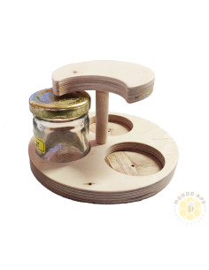 PORTA VASETTI CONFEZIONE GIREVOLE 3 VASETTI DA 50GR