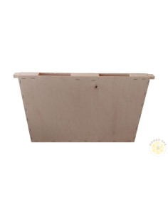 Nutritori a tasca in legno e masonite per nido