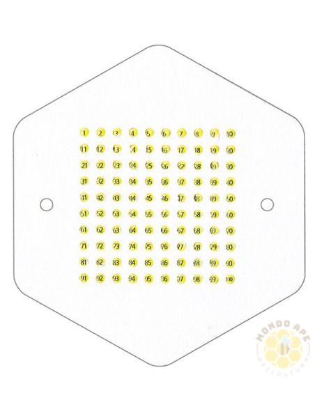 BOLLINI NUMERATI GIALLI 1-99 PER MARCATURA REGINE API | MONDO APE