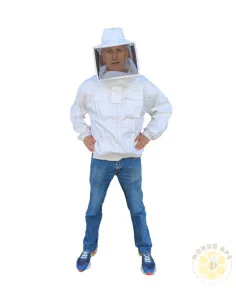 CAMICIOTTO IN COTONE CON MASCHERA QUADRATA A RETE METALLICA | MONDO APE