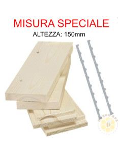 Melario schiodato e sverniciato con 2 distanziatori - Altezza 16cm