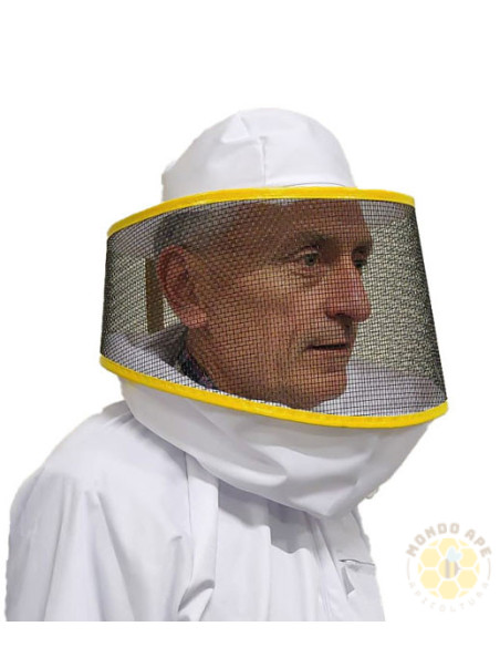 MASCHERA APICOLTURA ROTONDA CON COLLETTO ELASTICIZZATO | MONDO APE