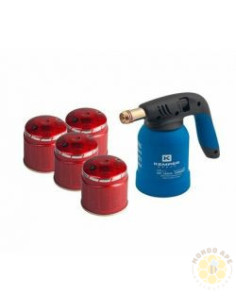 LAMPADA SALDATRICE KEMPER PER ACCENSIONE AFFUMICATORE CON 4 CARTUCCE 