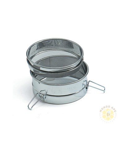 FILTRO IN ACCIAIO INOX PER MIELE CON PREFILTRO Ø 30 CM | MADE IN ITALY | MONDO APE