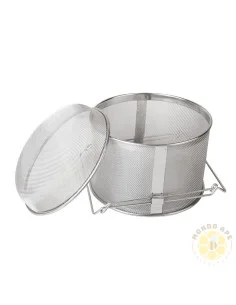 FILTRO DOPPIO IN ACCIAIO INOX REGOLABILE DIAMETRO CM 24