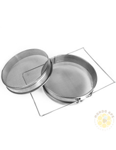 FILTRO DOPPIO IN ACCIAIO INOX REGOLABILE DIAMETRO CM 23