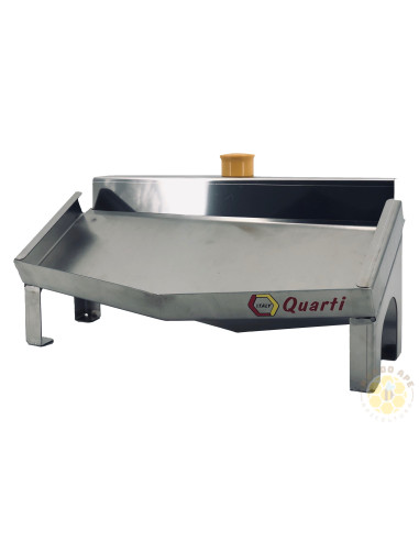 ESPOSITORE DISPENSER PER MIELE IN FAVO CON COPERCHIO INOX | MONDO APE