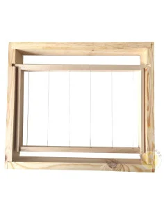 CORNICE IN LEGNO PER BLOCCO DI COVATA ORIZZONTALE ARNIA 10 FAVI 43X50 CM | MONDO APE