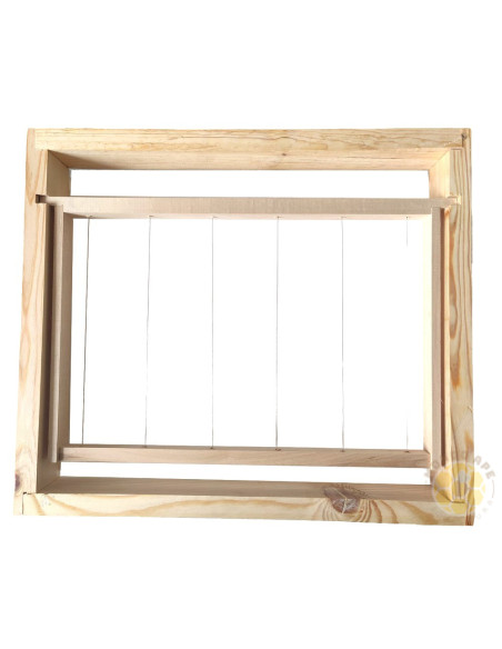 CORNICE IN LEGNO PER BLOCCO DI COVATA ORIZZONTALE ARNIA 10 FAVI 43X50 CM | MONDO APE