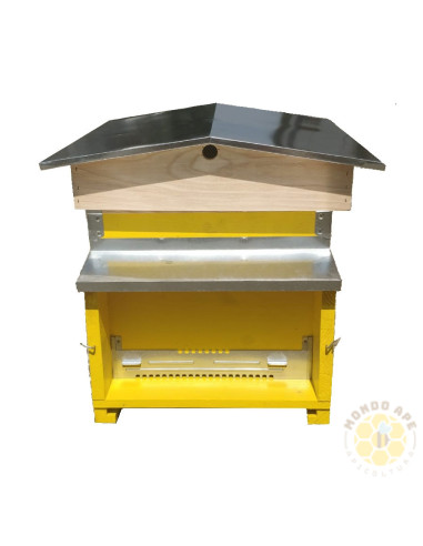 COPERCHIO IN LAMIERA COIBENTATO A DUE SPIOVENTI PER ARNIA DB 10 FAVI | MONDO APE