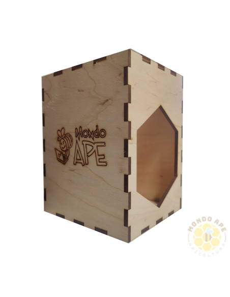 CONFEZIONE IN LEGNO PER VASETTO MIELE DA 1000G | MONDO APE