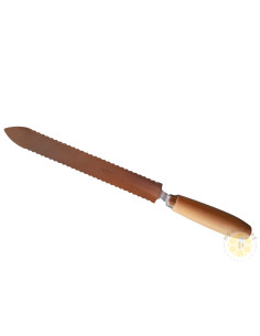 COLTELLO DISOPERCOLATORE DI 28 CM IN ACCIAO INOX LAMA SEGHETTATA MADE I 2